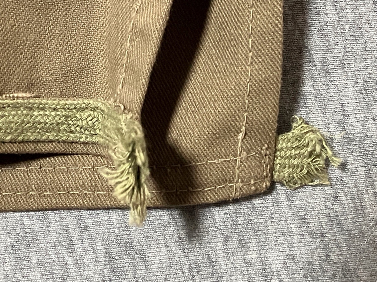 1940年代旧日本軍戦車兵用整備服(カーキ・カバーオール)デッドストック欠品あり