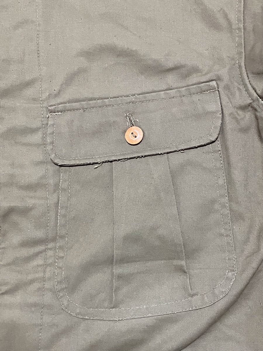 1940年代旧日本軍戦車兵用整備服(カーキ・カバーオール)デッドストック欠品あり