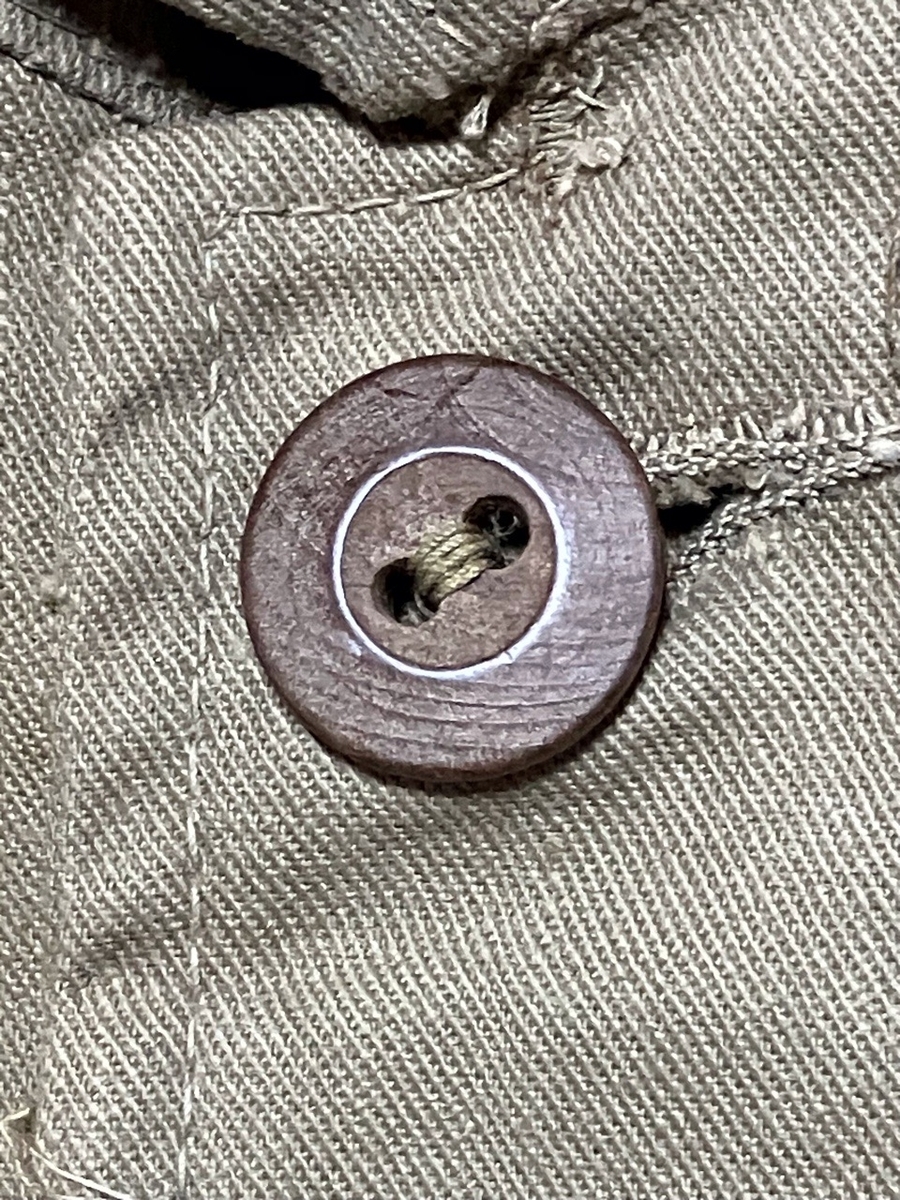 1940年代旧日本軍戦車兵用整備服(カーキ・カバーオール)デッドストック欠品あり