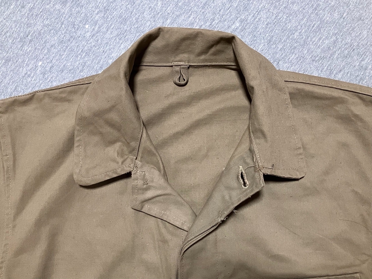1940年代旧日本軍戦車兵用整備服(カーキ・カバーオール)デッドストック欠品あり