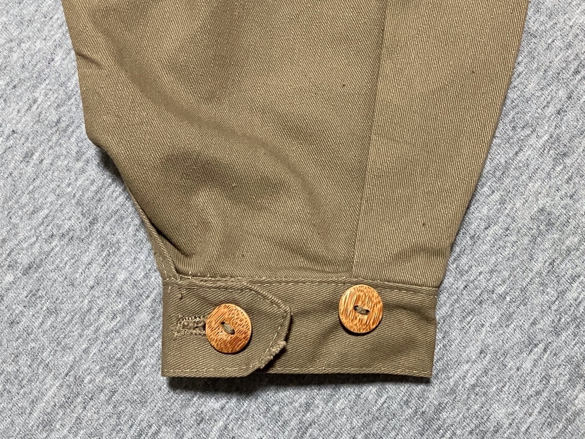 1940年代旧日本軍戦車兵用整備服(カーキ・カバーオール)デッドストック欠品あり