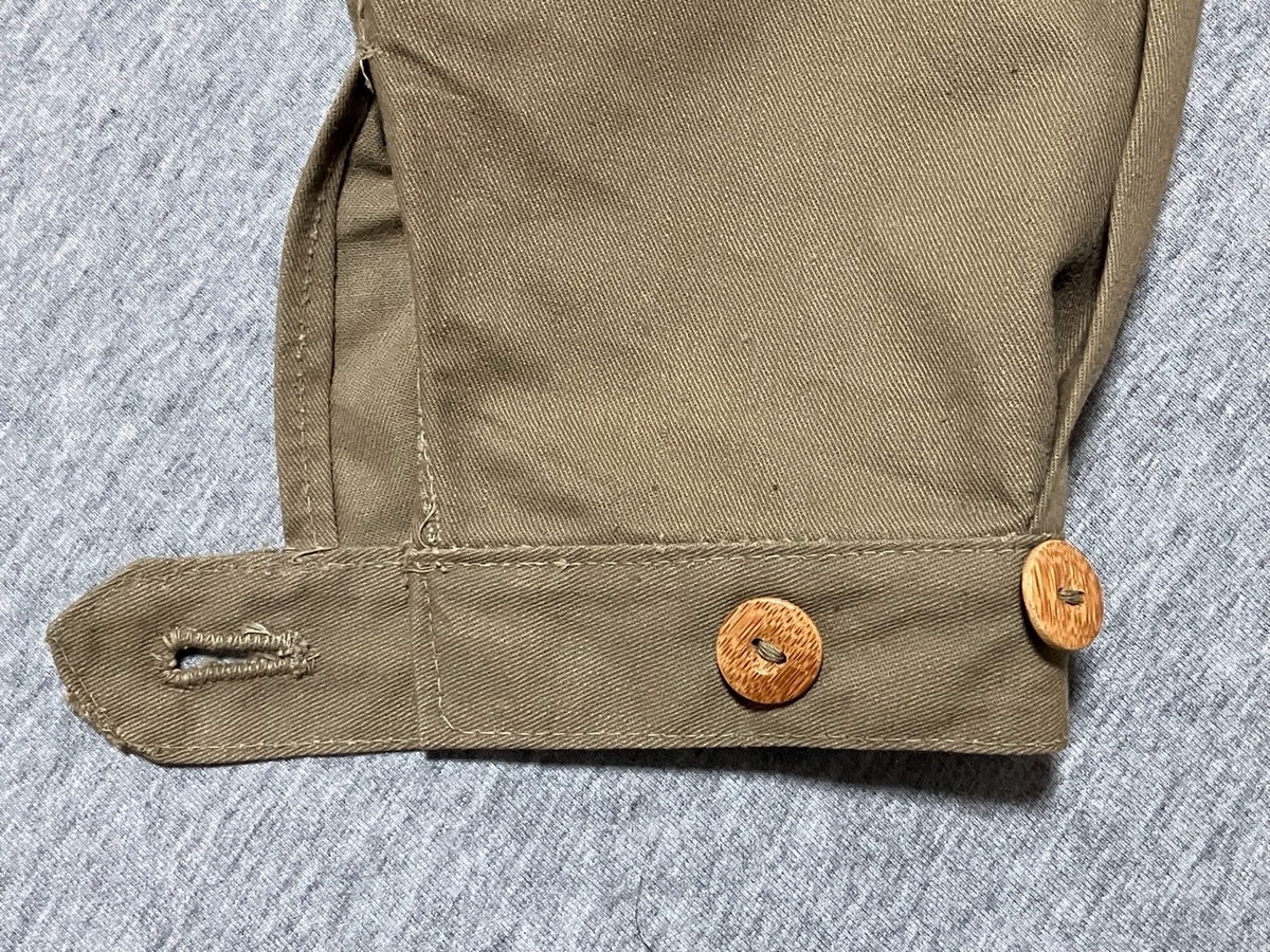 1940年代旧日本軍戦車兵用整備服(カーキ・カバーオール)デッドストック欠品あり