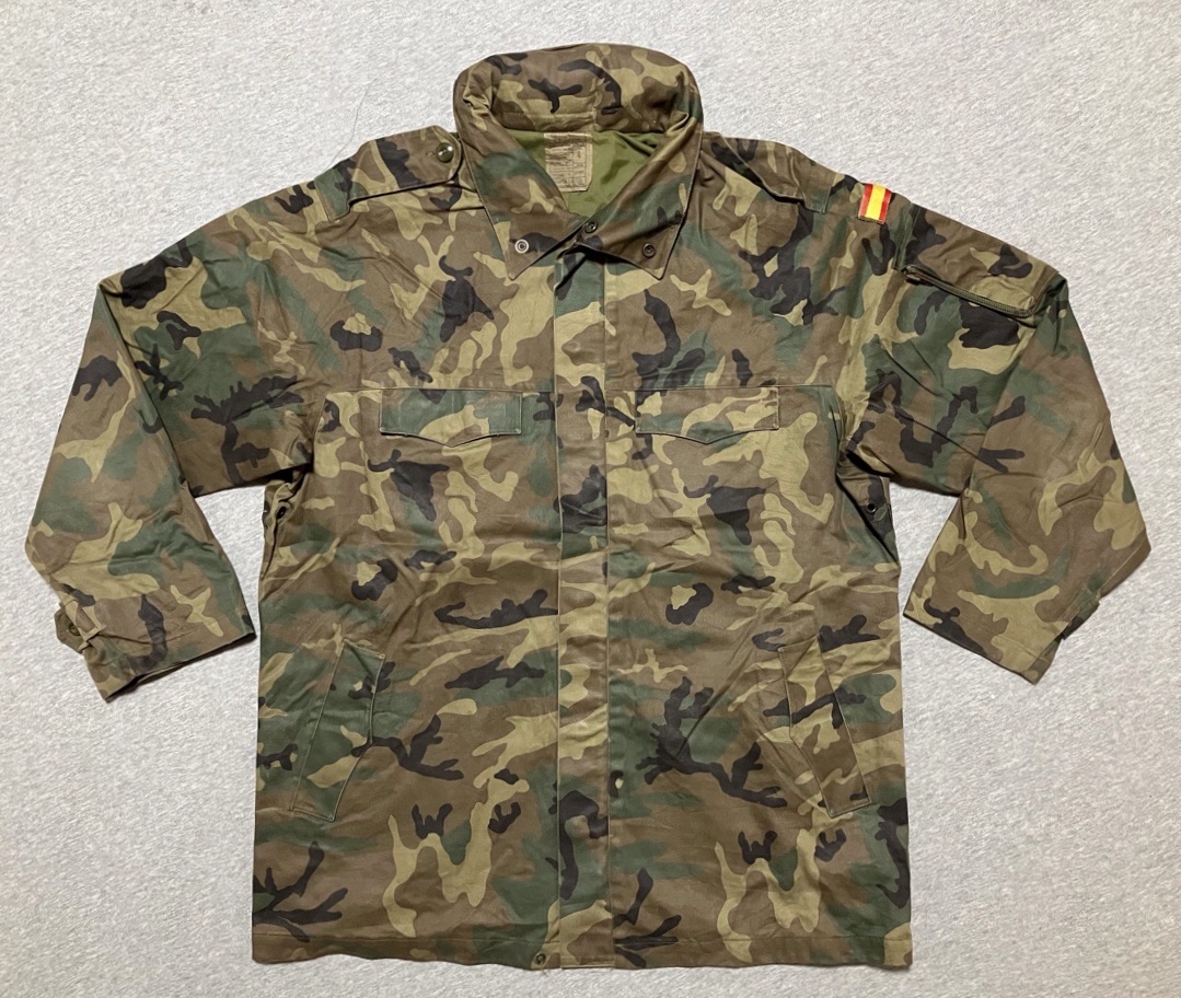 1990年代スペイン陸軍迷彩フィールドジャケット（リーフパターン・ゴアテックス？）中古上品
