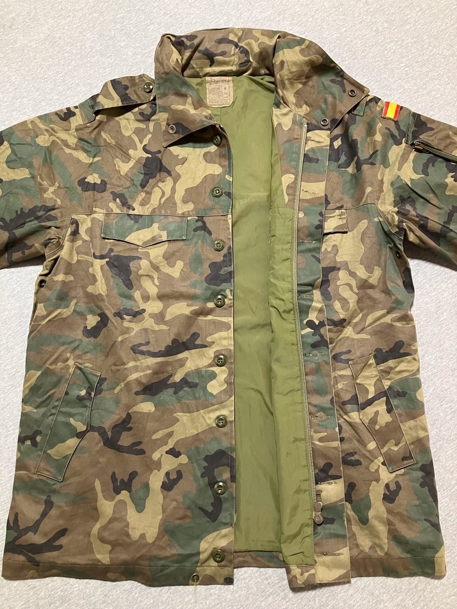 1990年代スペイン陸軍迷彩フィールドジャケット（リーフパターン・ゴアテックス？）中古上品