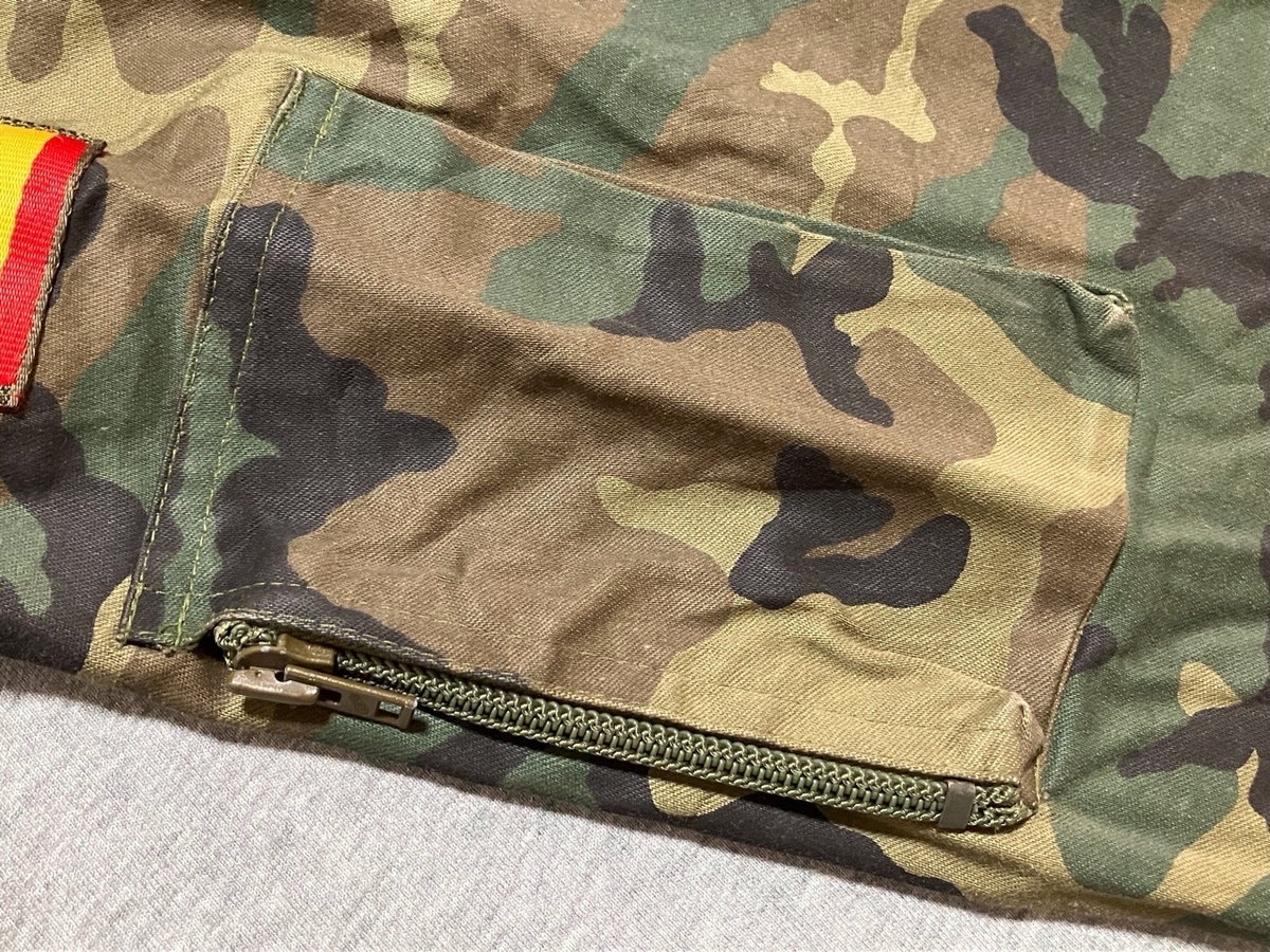 1990年代スペイン陸軍迷彩フィールドジャケット（リーフパターン・ゴアテックス？）中古上品