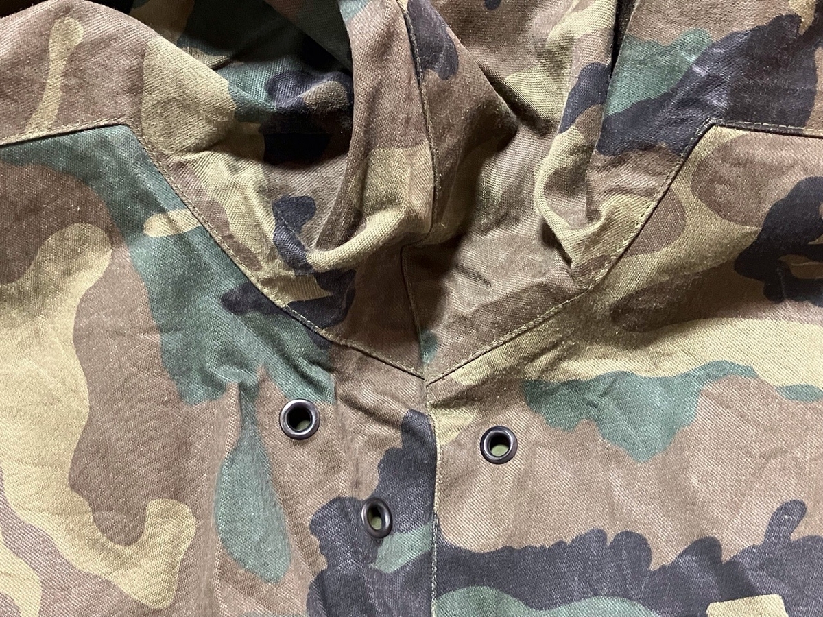 1990年代スペイン陸軍迷彩フィールドジャケット（リーフパターン・ゴアテックス？）中古上品