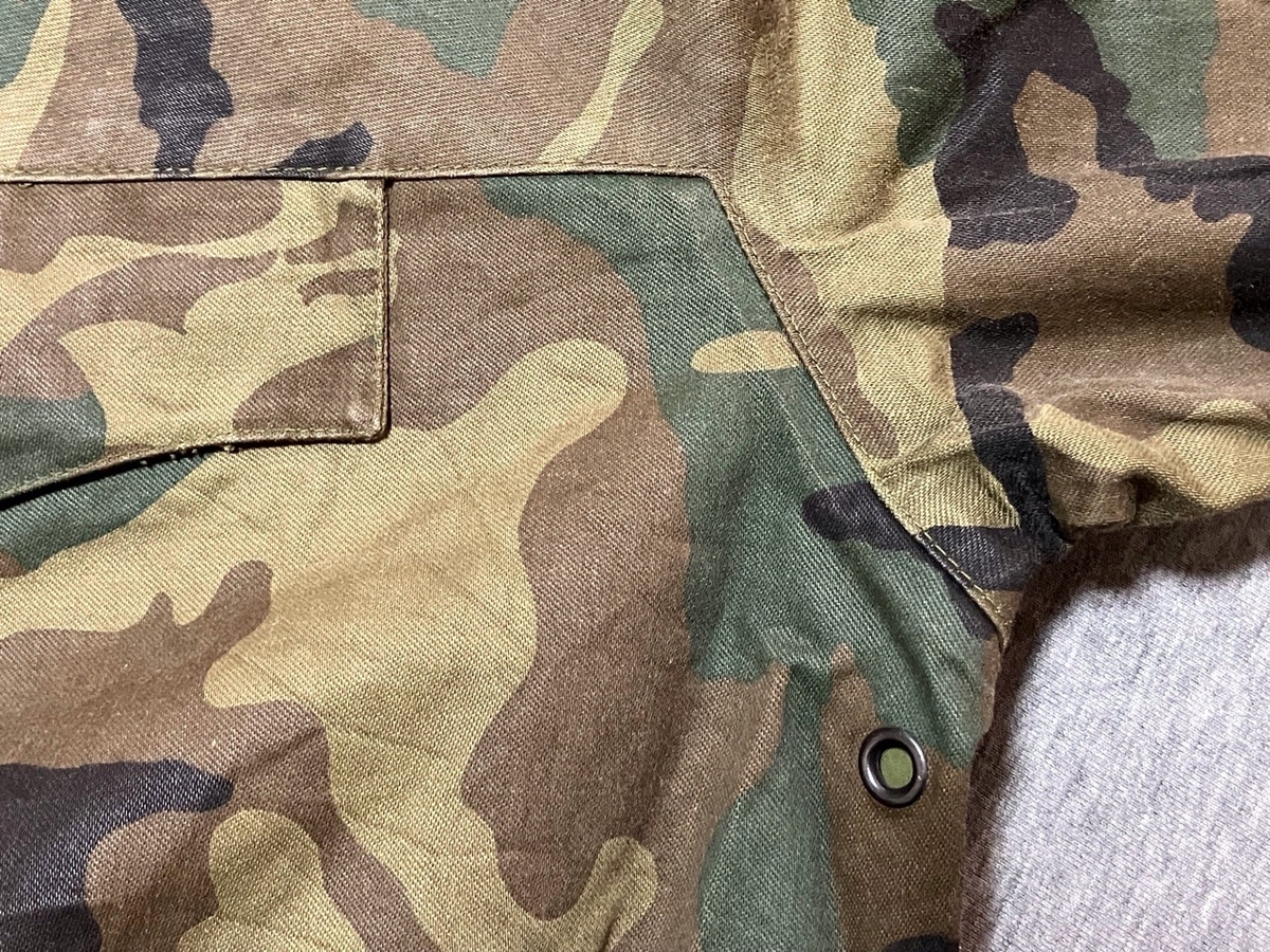 1990年代スペイン陸軍迷彩フィールドジャケット（リーフパターン・ゴアテックス？）中古上品