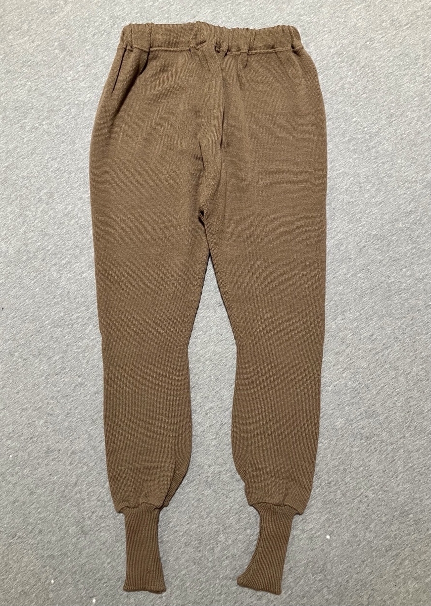 1980年代航空自衛隊防寒ズボン下(キャメルカラー)中古極上品