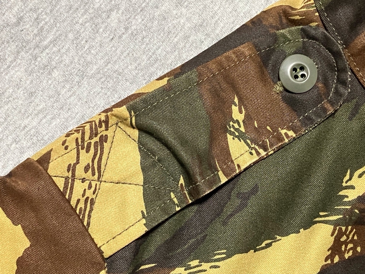 1980年代アメリカ軍トロピカルジャケット型迷彩ジャケット(フランス軍リザードパターン)M商店モデル品デッド酢ストック