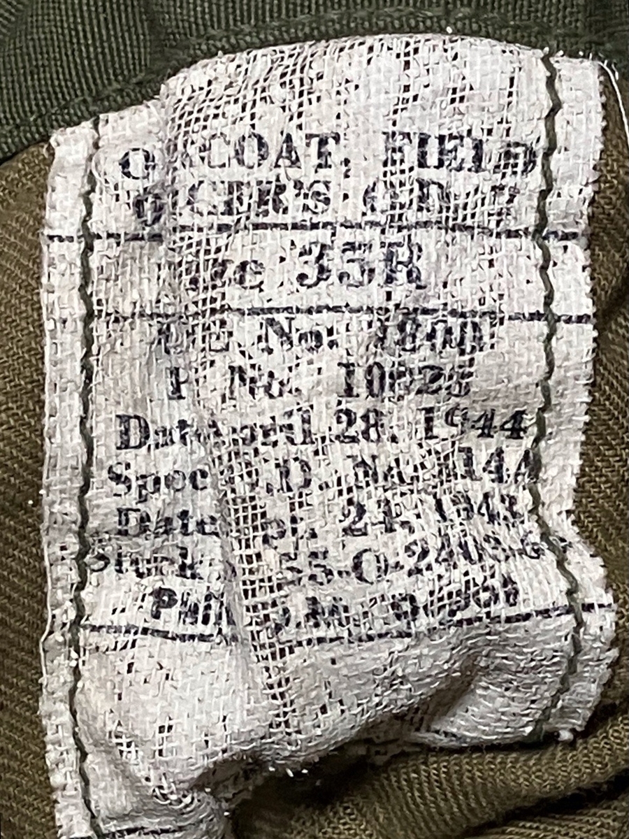 1940年代アメリカ陸軍M43トレンチコート（ライナーなし）中古上品