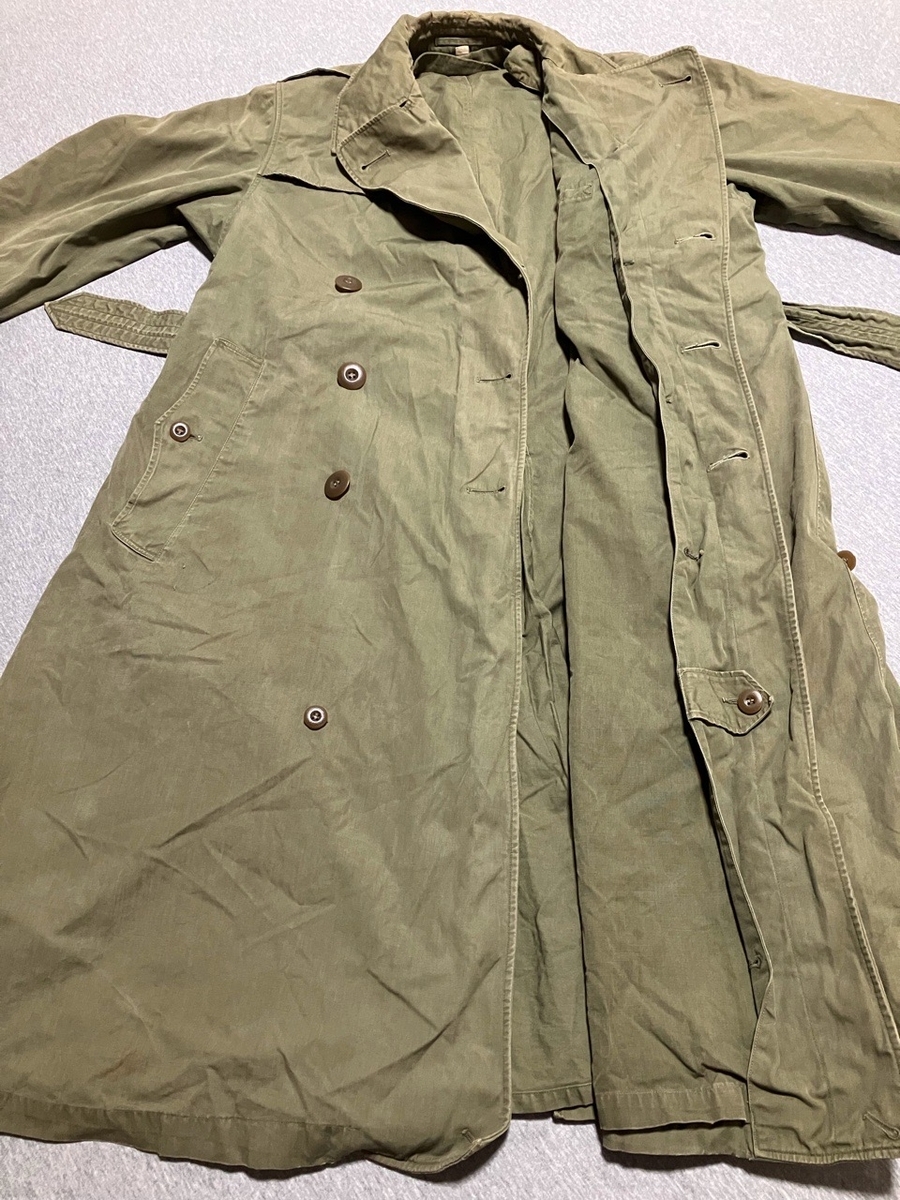 1940年代アメリカ陸軍M43トレンチコート（ライナーなし）中古上品