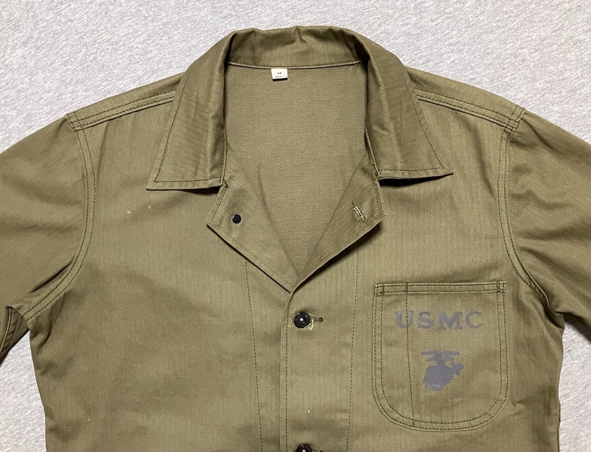 生地色が残念！【アメリカの軍服】海兵隊P41HBTユーティリティー