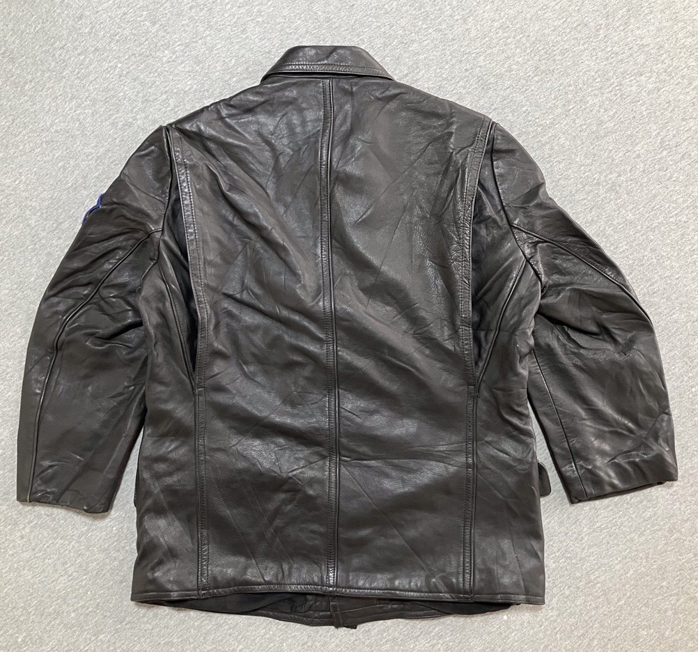 1970年代旧西ドイツ警察レザージャケット（パッチ付き）中古良品