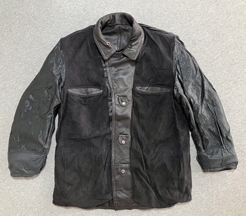 1970年代旧西ドイツ警察レザージャケット（パッチ付き）中古良品
