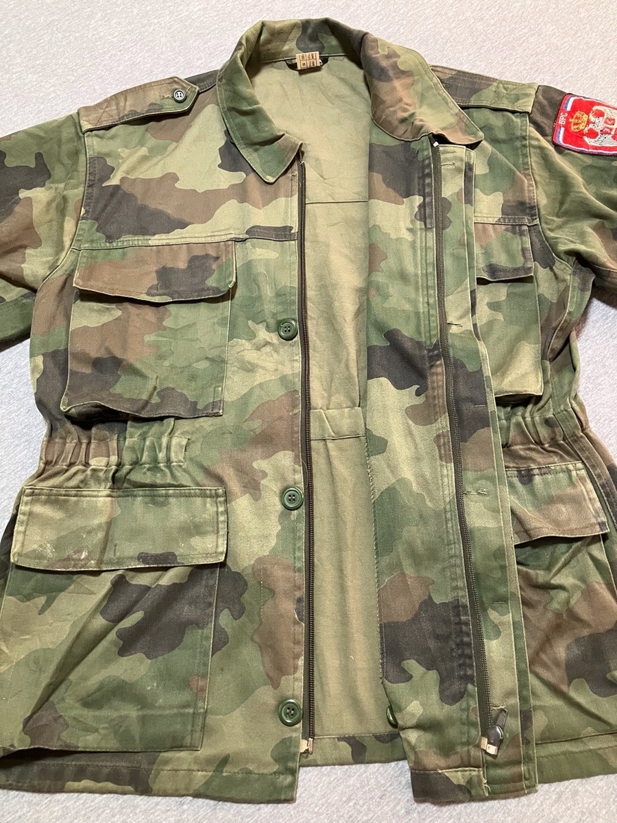 独特の迷彩です！【セルビアの軍服】陸軍M93迷彩フィールドジャケット