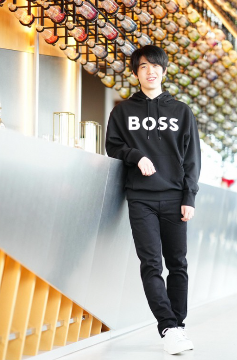 BOSS ブラック パーカー M 大谷翔平 極美品✨BOSS パーカー 大谷翔平選手着用 3XL ブラック WS制覇