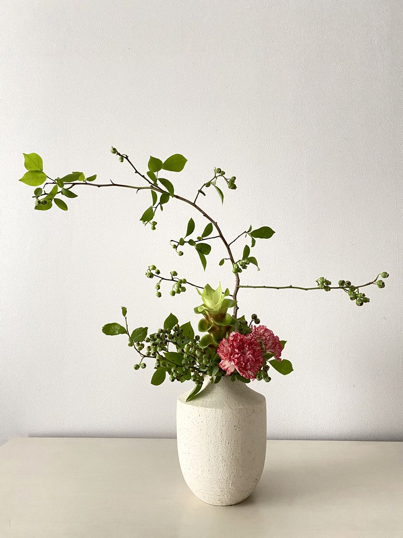 ブルーベリー花瓶 琉球ガラス フラワーベース ブルー | Gellery Shop