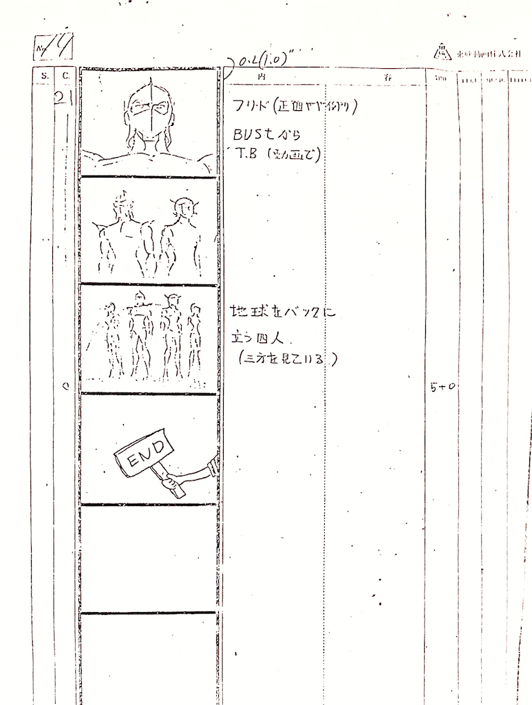 グレンダイザー 後期op 絵コンテ No 14 長門genesisの画像記録