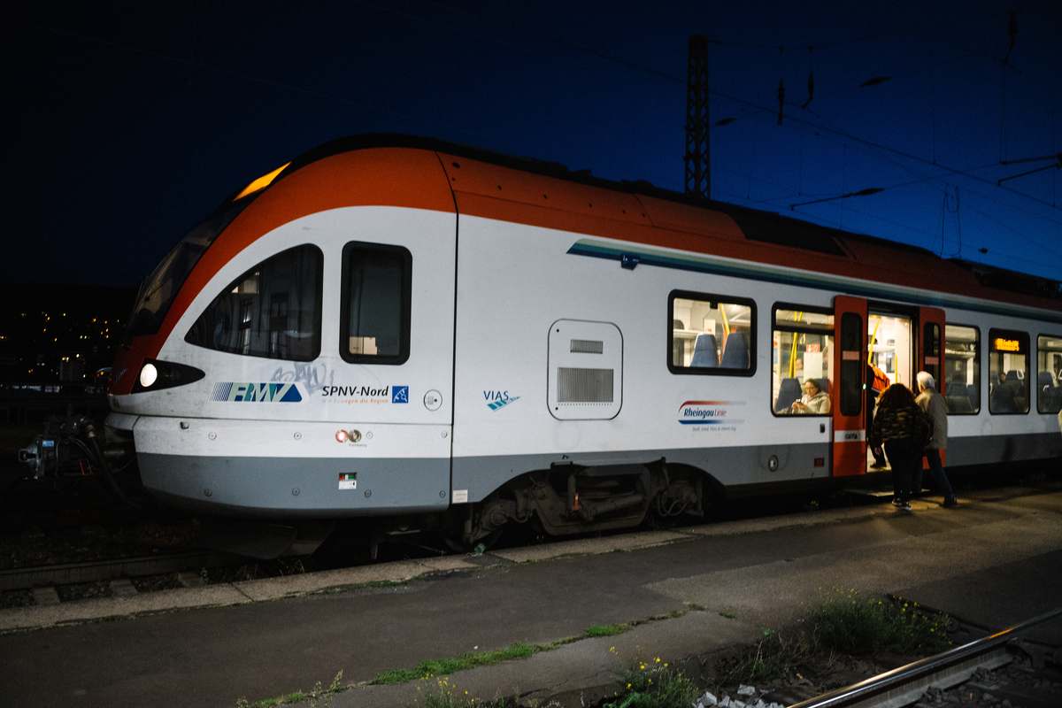 リューデスハイム駅の列車