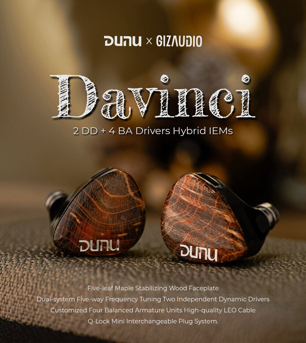 【動作良好・付属品完備】DUNU DaVinci DUNU × Gizaudio DaVinci レビュー 〜 $299クラスの正統派ベンチマーク