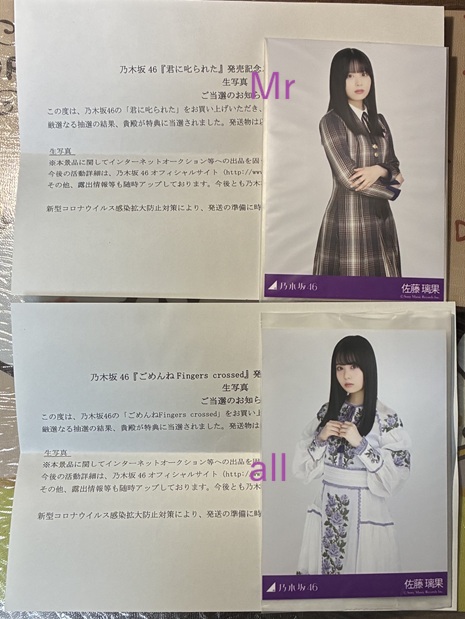 佐藤璃果 乃木坂46 - 乃木フェス 直筆サイン入りメモリアルスノー