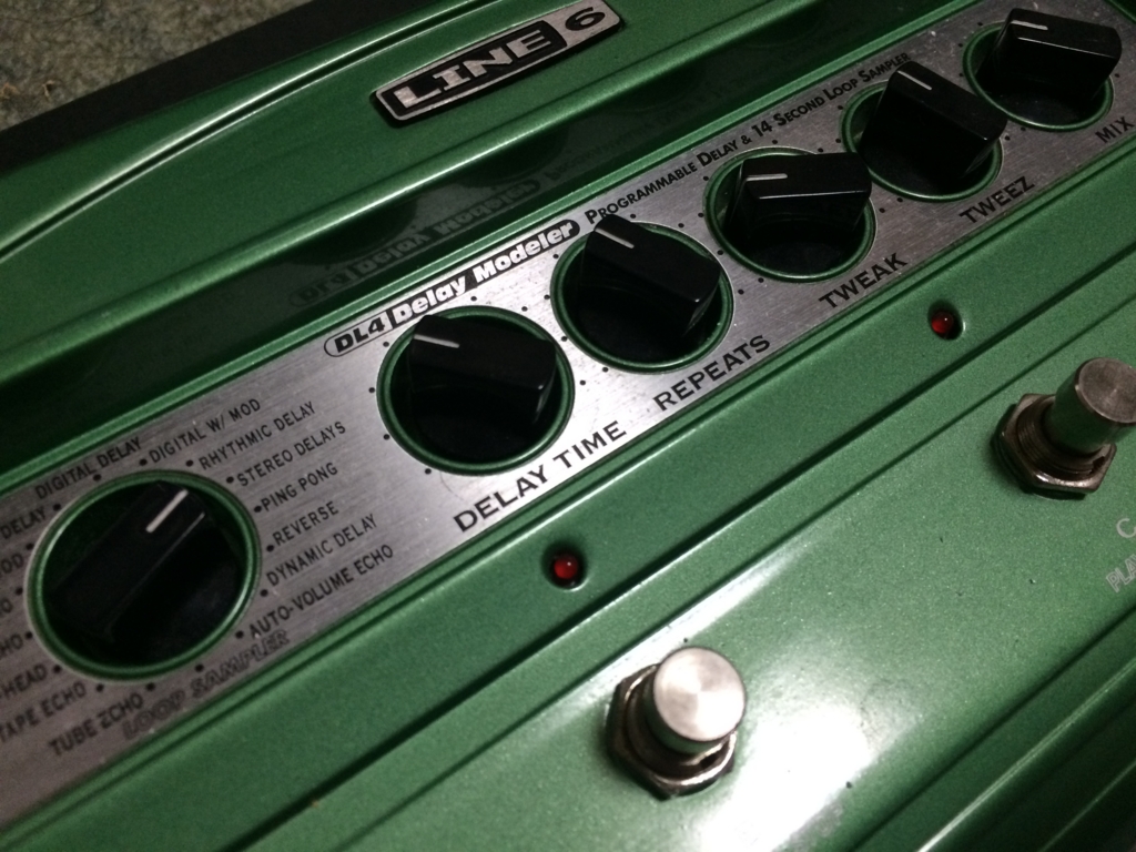 ステレオ入力出来るのは珍しい！LINE6 ディレイモデラーDL4