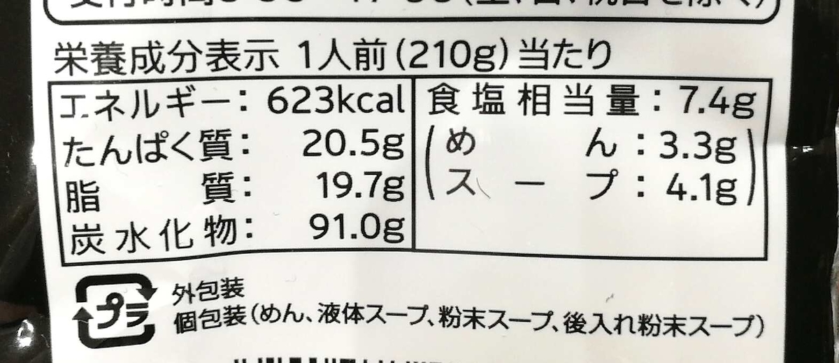 辛辛魚つけめんの気になるカロリーは？