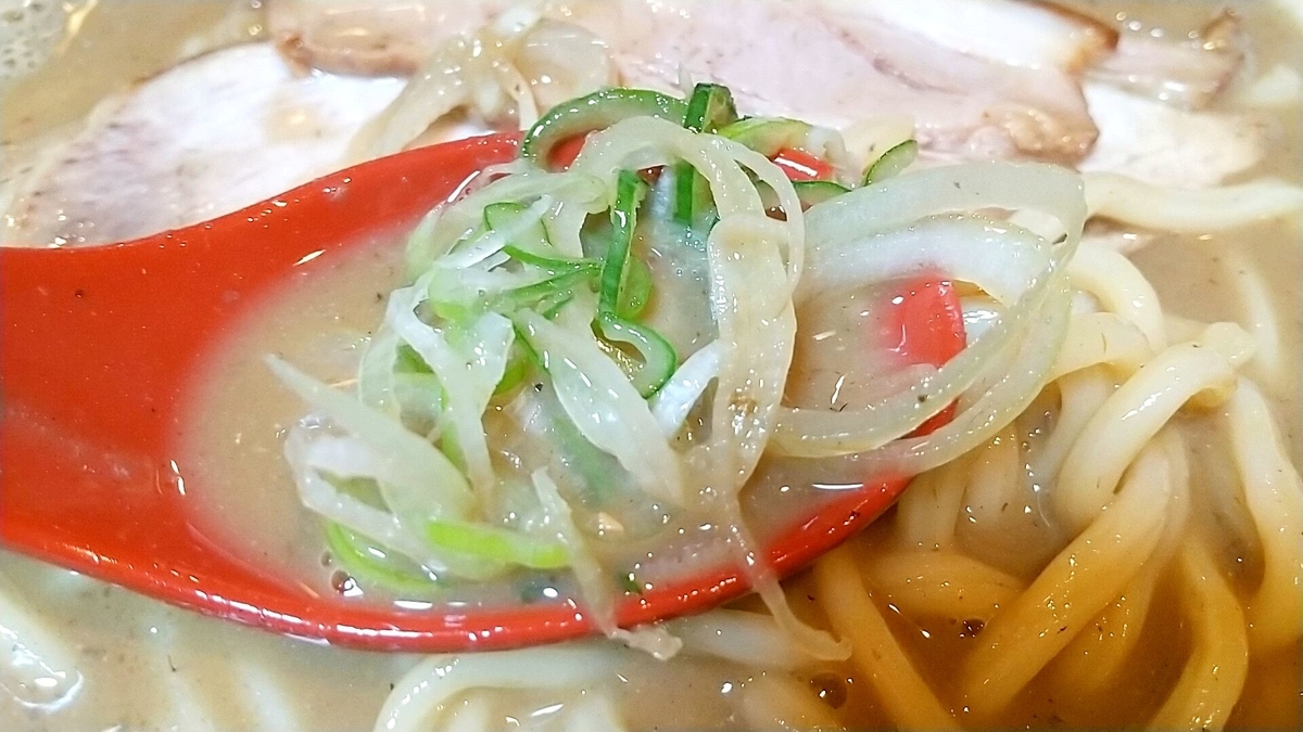 長尾中華そば「ごぐにぼ」はネギが美味しい
