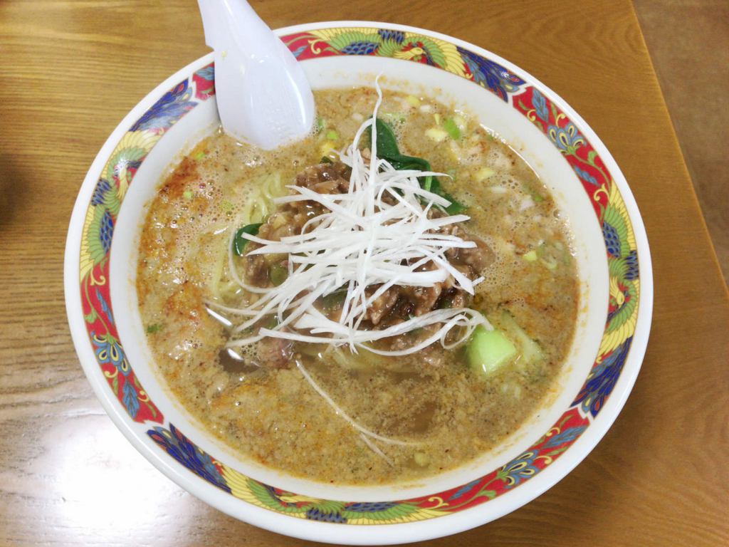 大仙市「南園」のオススメは担々麺！酸味を感じる独特の味！