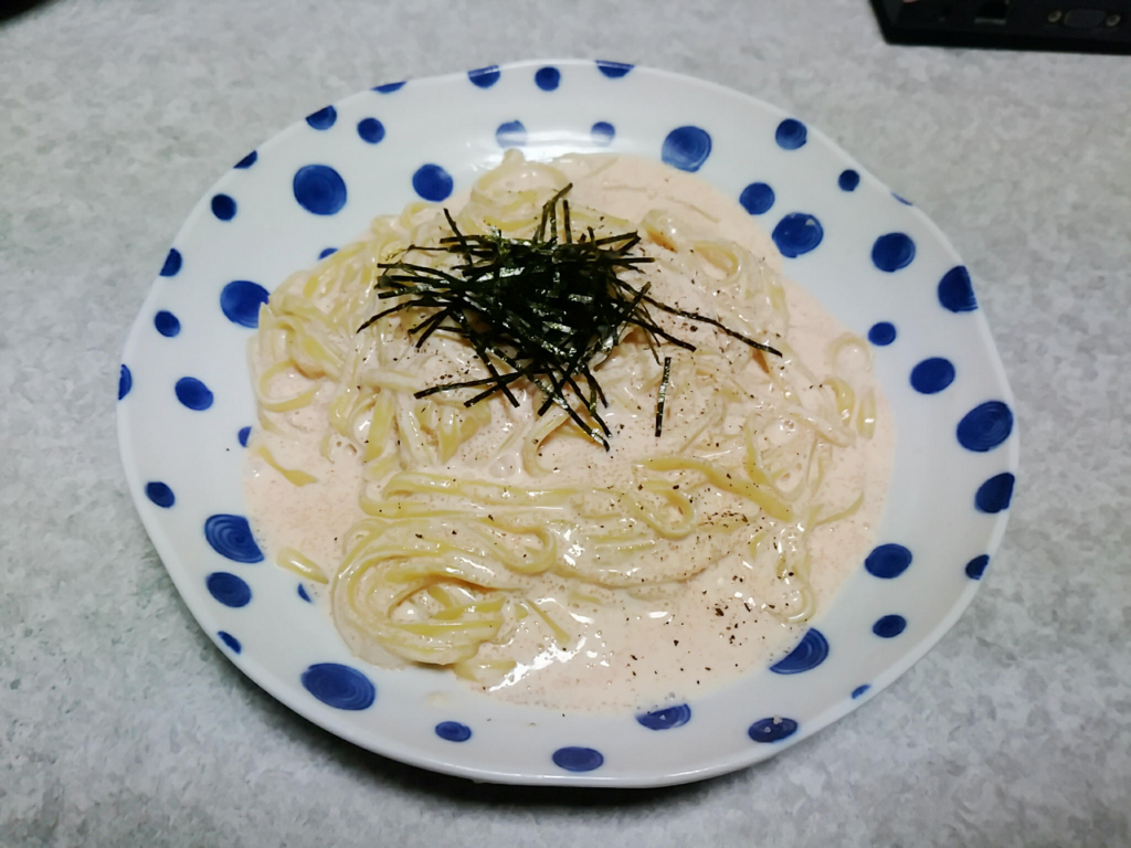 自作の明太パスタソースが美味しすぎて感動！