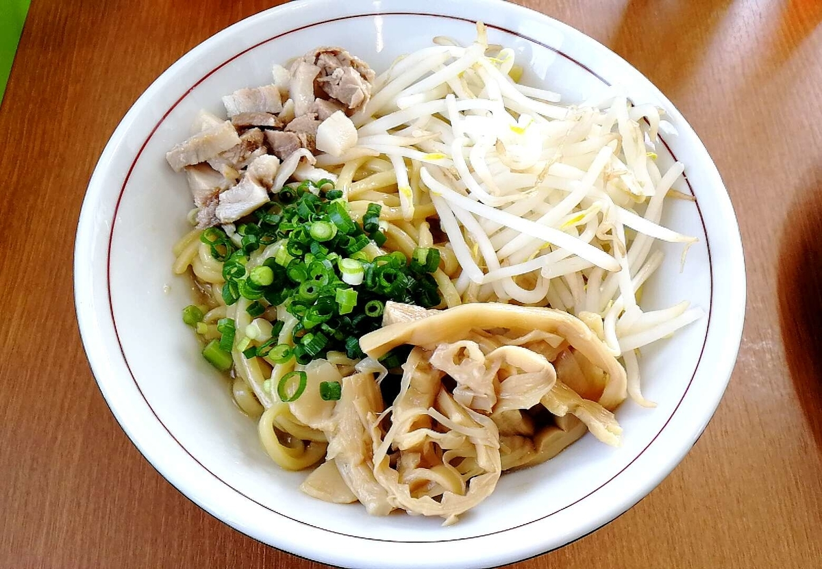 大仙市ラーメン玄武、油そばが美味しい店。ゴワゴワ太麺が良い！