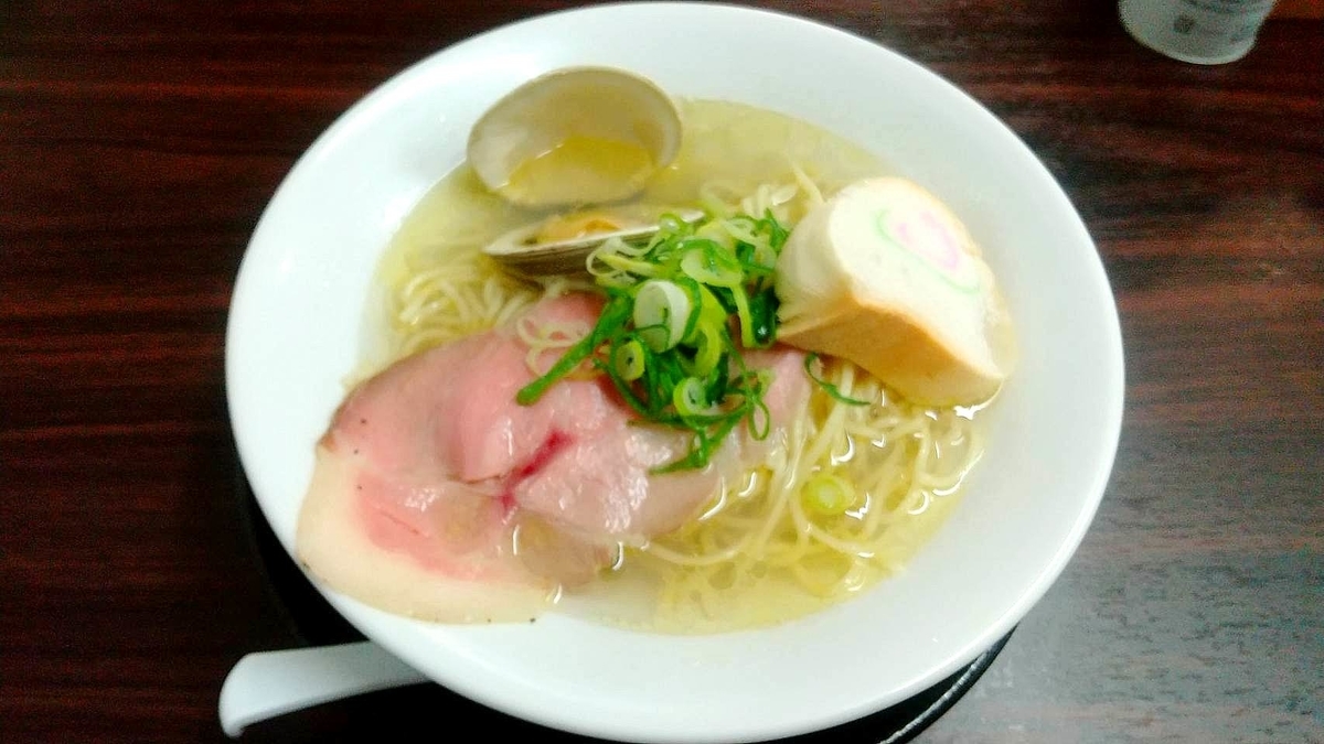 秋田市「ラゥメン大地」の朝ラーメン。貝だし塩ラーメンが絶品！