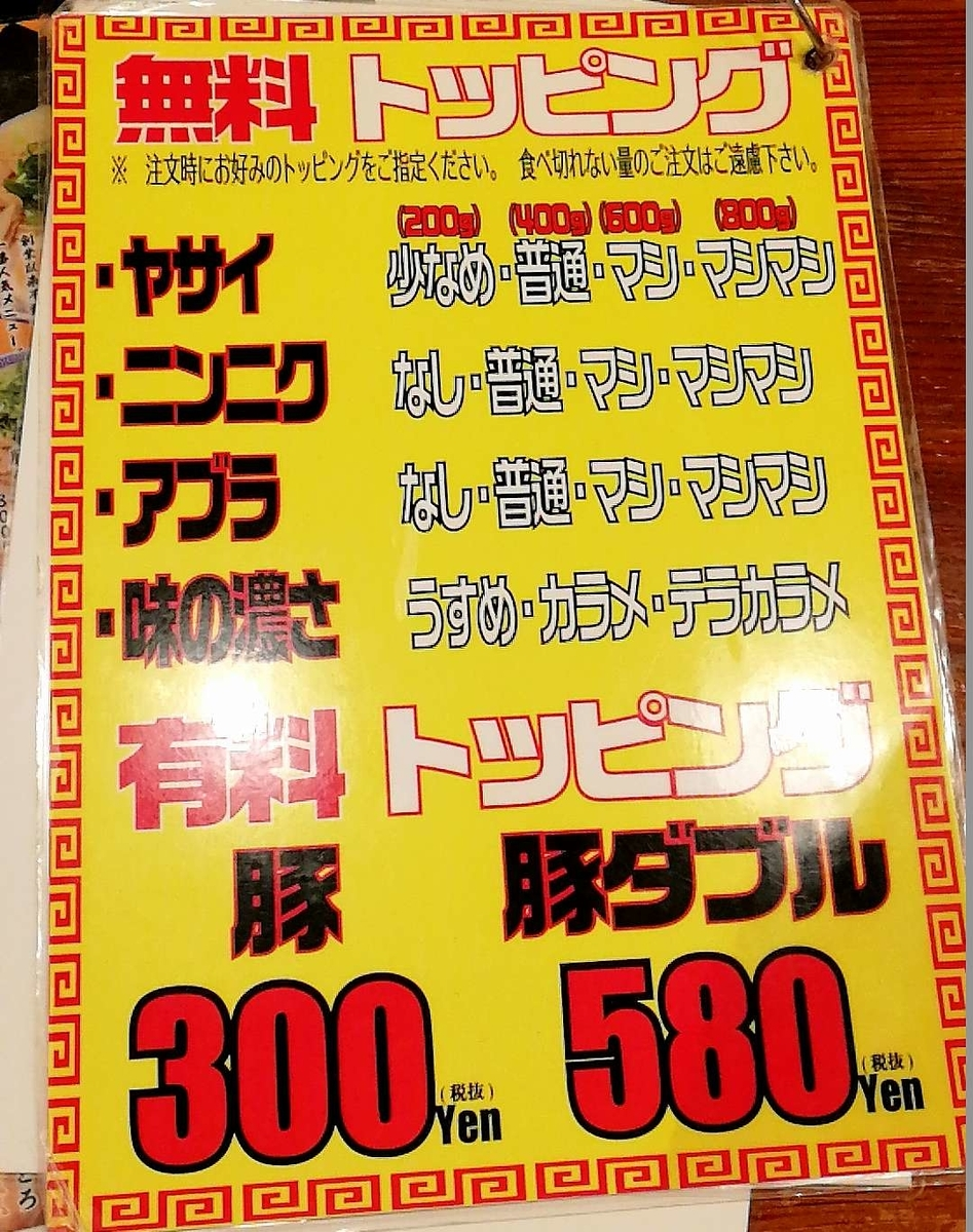 麺屋くさびの二郎系ラーメンのルール。マシマシまで可能だと！？