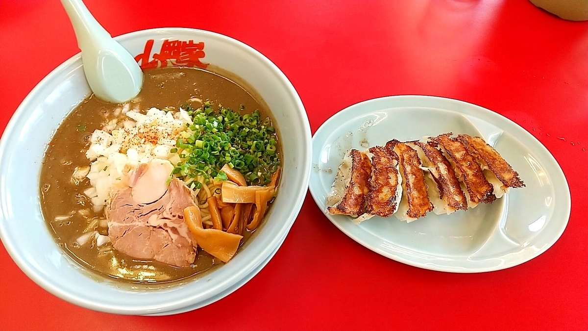 山岡家の鬼煮干しラーメン餃子セットのテクニック紹介？！？！