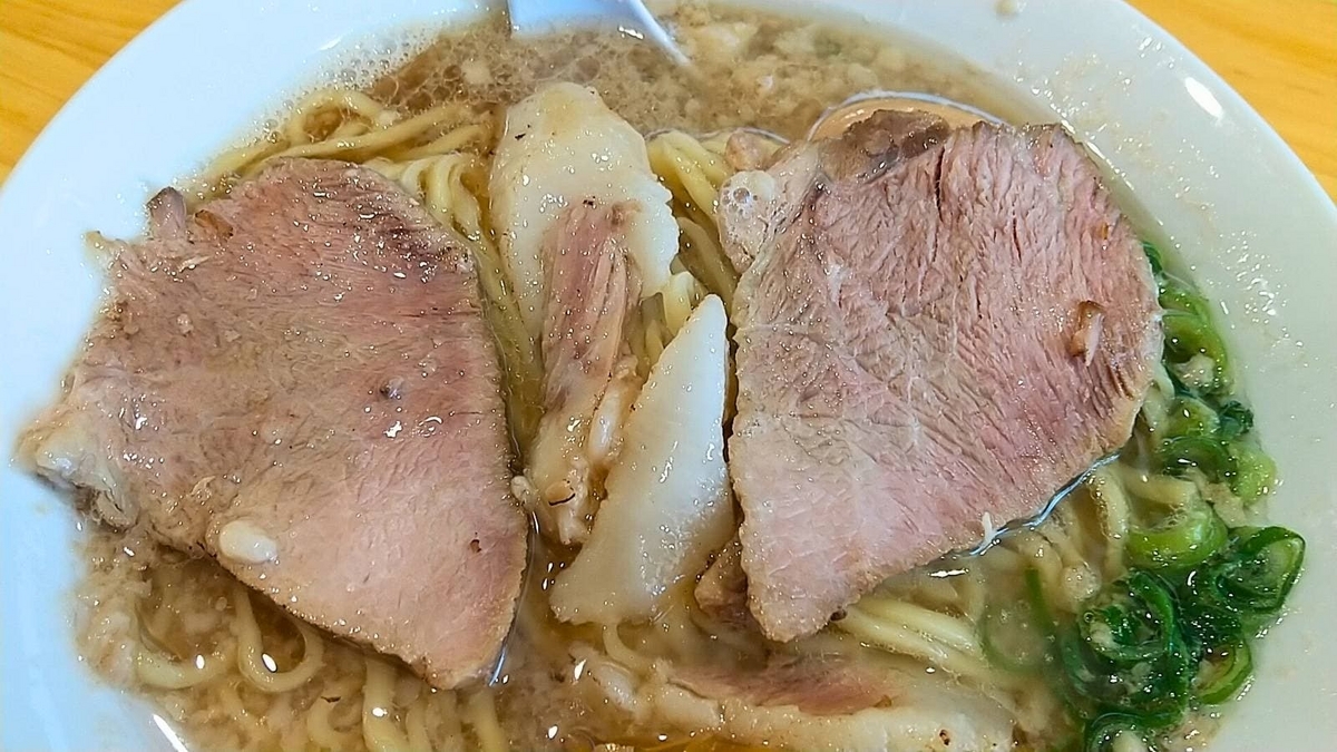 らーめん結喜。チャーシューのボリュームが多い!