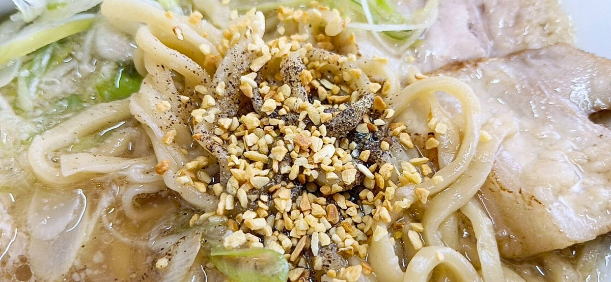 らぁ麺まっちゃんでニンニクたっぷり朝美味しい!