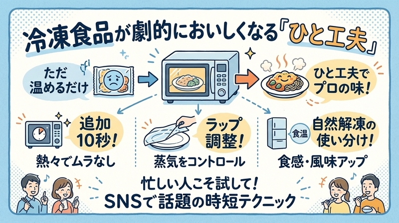 冷凍食品をより美味しくする小技と裏ワザ