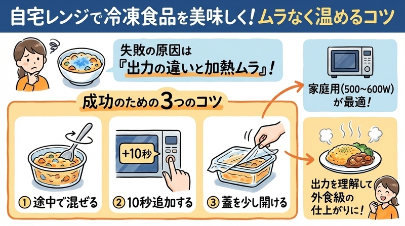 自宅レンジでの温め方と失敗しないコツ
