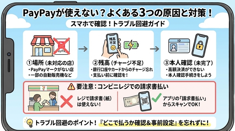 注意！PayPayが使えないケースとその理由