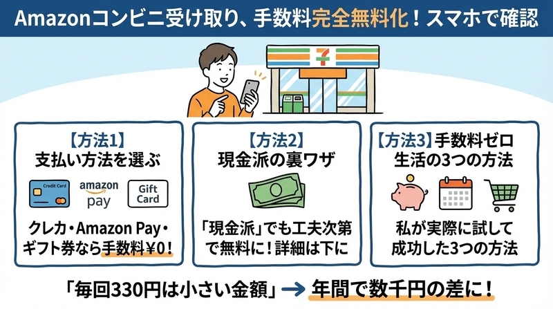 手数料をゼロにする3つの方法