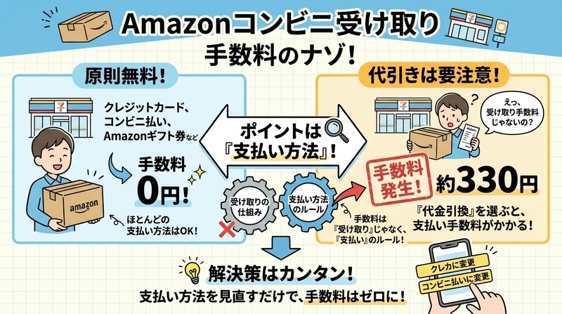 Amazonコンビニ受け取りの手数料はいくら？