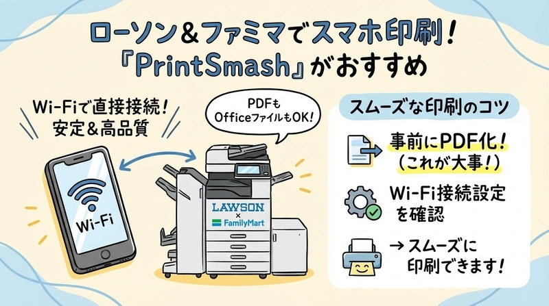 ローソン・ファミマでメモ帳を印刷する方法【PrintSmash対応】