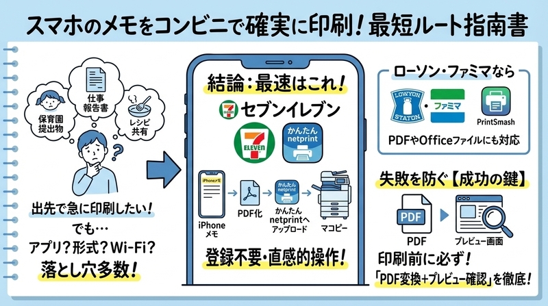 スマホのメモを印刷したい時の最短ルート【結論】
