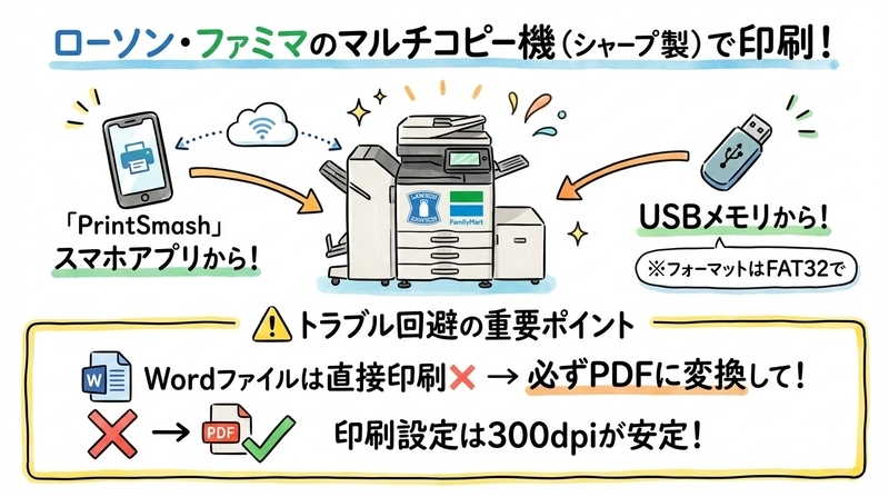 ローソン・ファミマでのWord印刷方法と成功のポイント