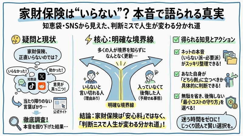 家財保険はいらない?知恵袋で判明した後悔・成功のリアル体験