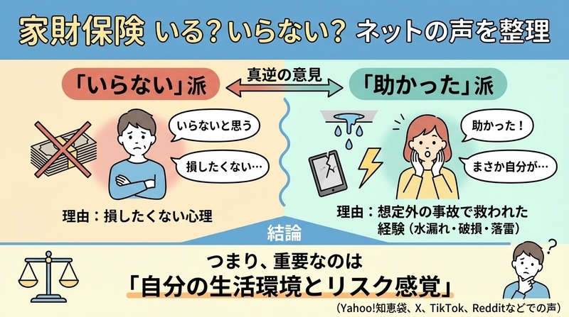 家財保険はいらない?知恵袋・SNSでの本音を総まとめ