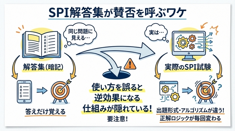 なぜSPI解答集は賛否両論なのか?