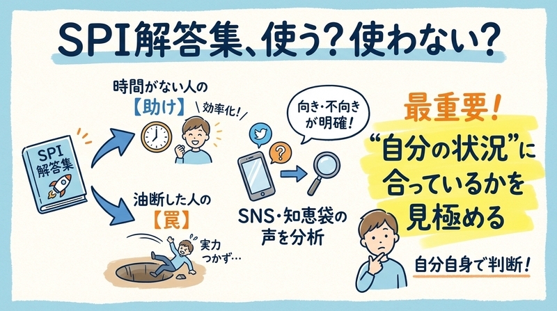 あなたはどっち?SPI解答集が「向いてる人・向いてない人」診断
