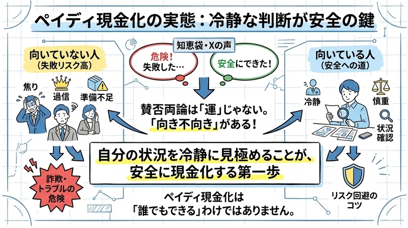 あなたは大丈夫？ペイディ現金化が向いている人・向かない人チェック