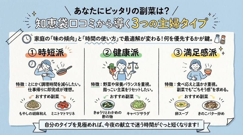 あなたに合う副菜タイプ診断